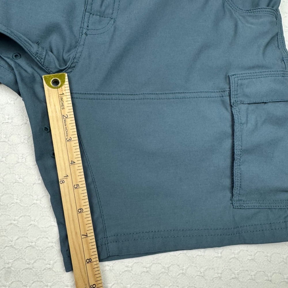 Prana Zion Stretch Outdoor Shorts Mens 32 Blue Cargo Standard Fit 8" Hiking - Picture 5 of 14
